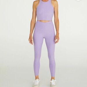 Beyond Yoga Lavender Set: Tank & Leggings. Size Medium